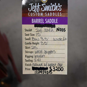 15" DEMO JEFF SMITH MARY WALKER BARREL SADDLE Saddles Jeff Smith