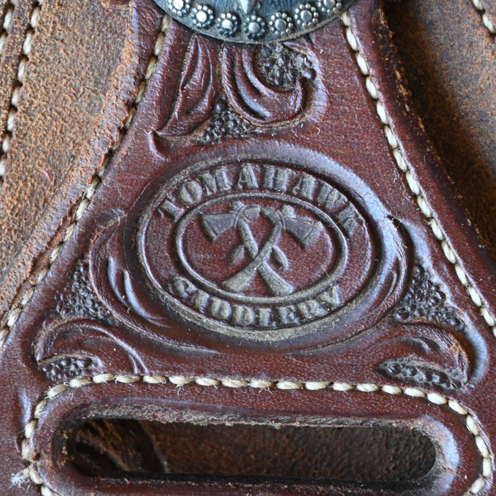 14.5" USED TOMAHAWK TEAM ROPING SADDLE
