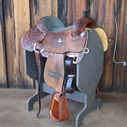 14" USED MARTIN CALF ROPING SADDLE Saddles - Used Martin Saddlery