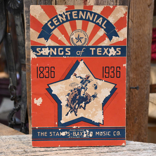 Centennial Songs of Texas Paperback Book Collectibles Stamps-Baxter Music Co.