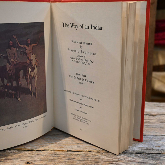 "The Way of the Indian" Book by Frederic Remington Collectibles Frederic Remington