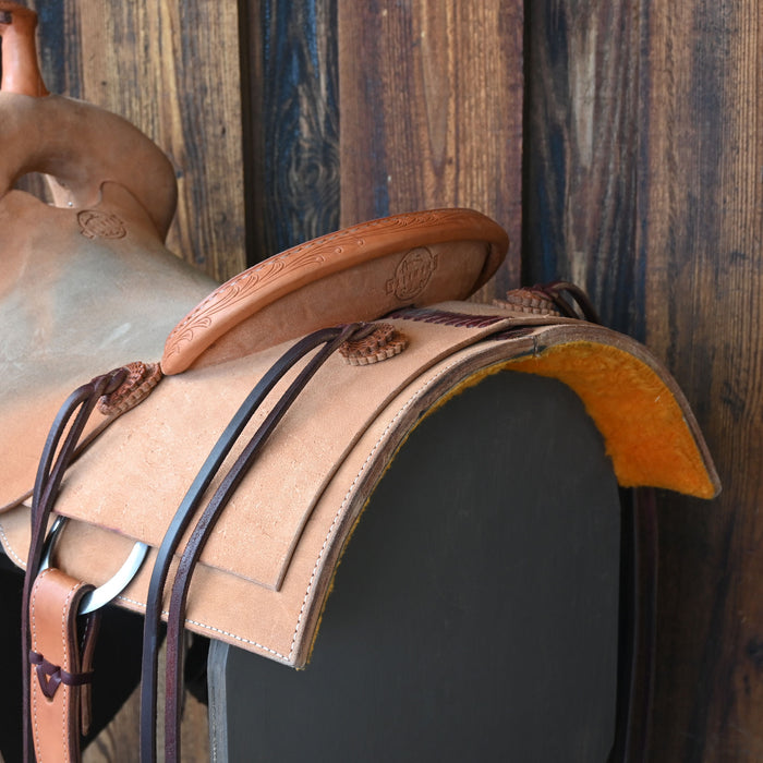 16" USED AUSTIN VALIMONT RANCH CUTTER SADDLE Saddles - Used Austin Valimont