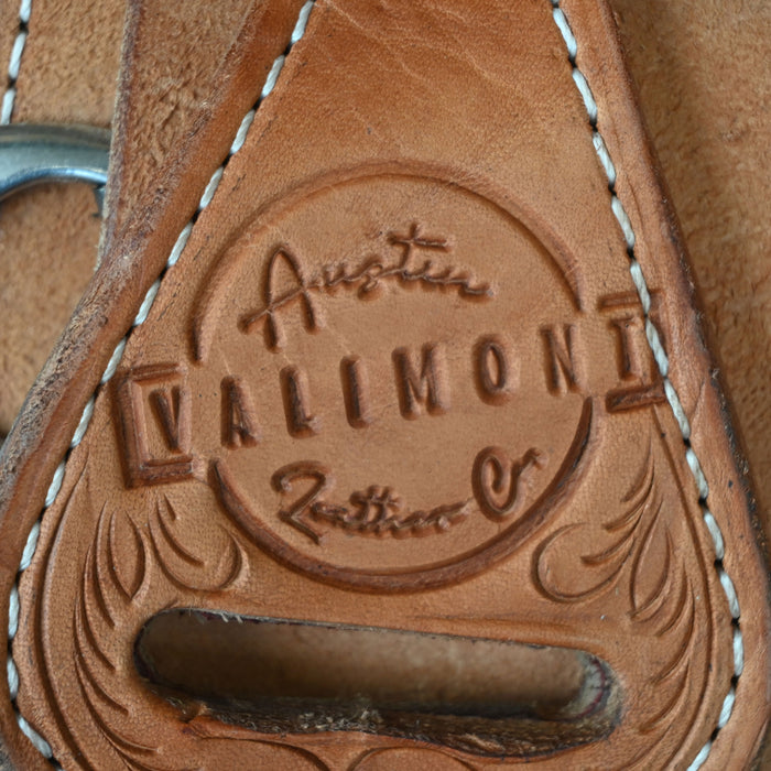 16" USED AUSTIN VALIMONT RANCH CUTTER SADDLE Saddles - Used Austin Valimont