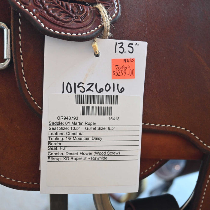 13.5" MARTIN TEAM ROPING SADDLE