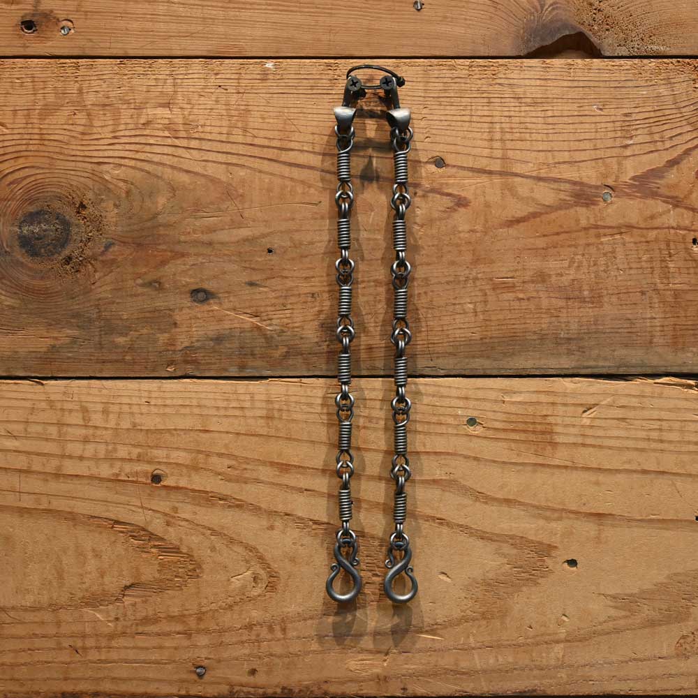 J. Rice 11.5" Gray Coil Rein Chains RC049 Tack - Reins J. Rice   