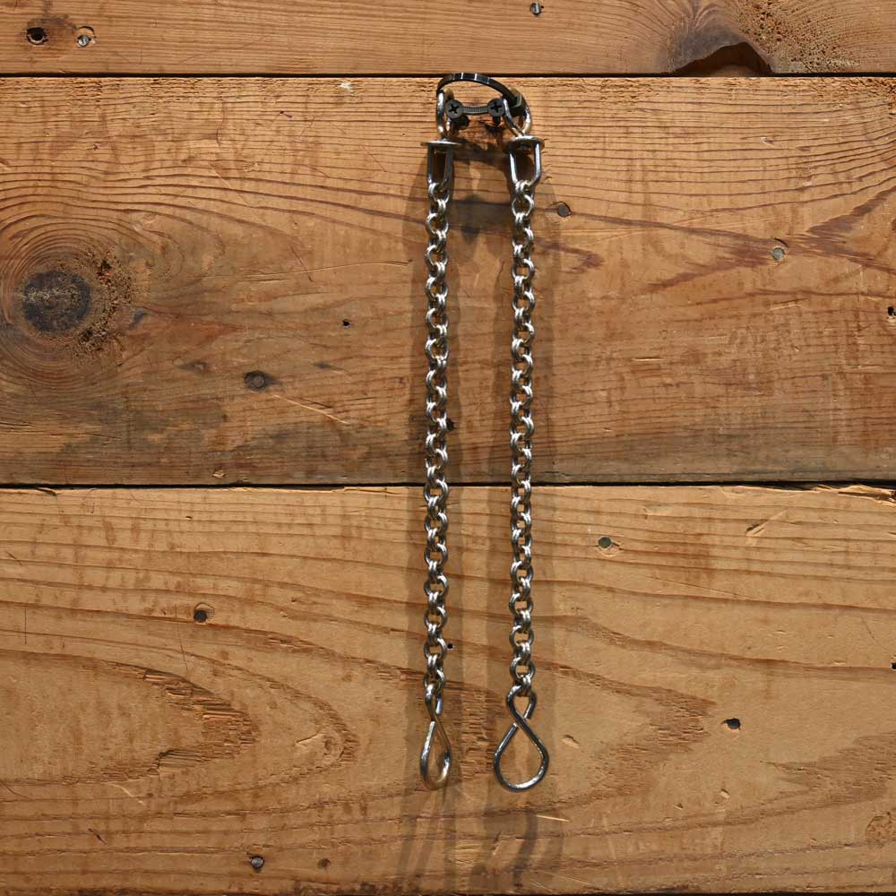 11.5" Double Loop Silver Rein Chains RC050 Tack - Reins MISC   