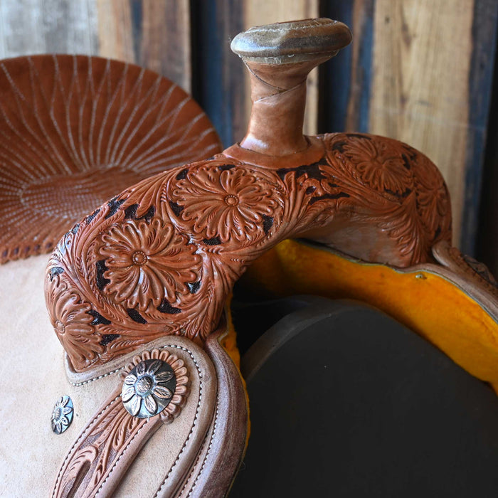 15" SEVEN TEAM ROPING SADDLE