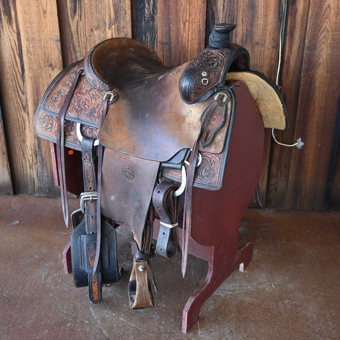 14.5" USED JEFF SMITH COWBOY SADDLE