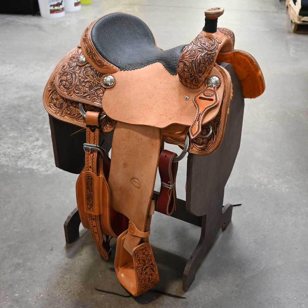 14" TESKEY'S ROPING SADDLE Saddles TESKEY'S SADDLERY LLC