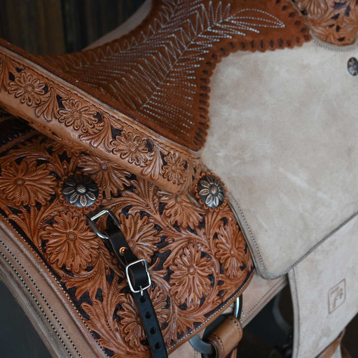 15" SEVEN TEAM ROPING SADDLE