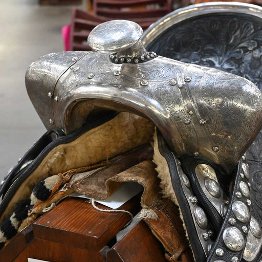 R.G Lester SIlver Mounted Parade Saddle Collectibles R.G Lester