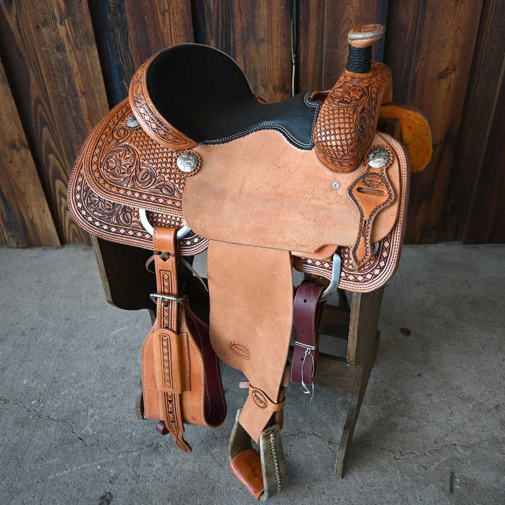 14" TESKEY'S ROPING SADDLE Saddles TESKEY'S SADDLERY LLC   