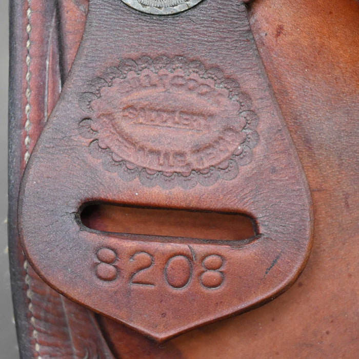 15" USED BILLY COOK TEAM ROPING SADDLE