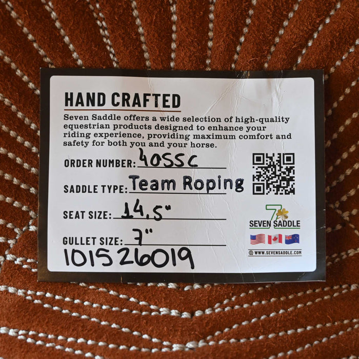 14.5" SEVEN TEAM ROPING SADDLE