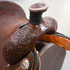 14.5" TESKEY'S ROPING SADDLE Saddles Teskey's Saddlery