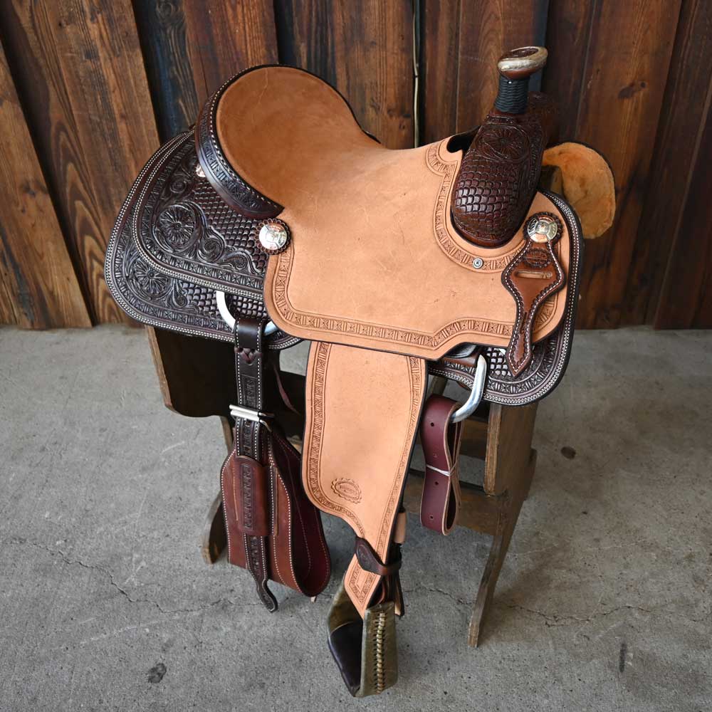 15" TESKEY'S ROPING SADDLE Saddles TESKEY'S SADDLERY LLC   