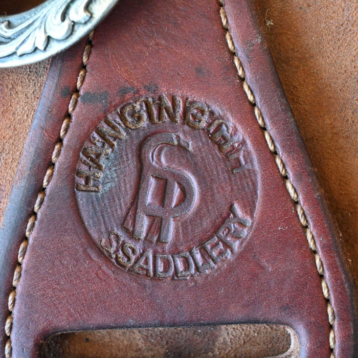 16" USED HANGING H RANCH SADDLE