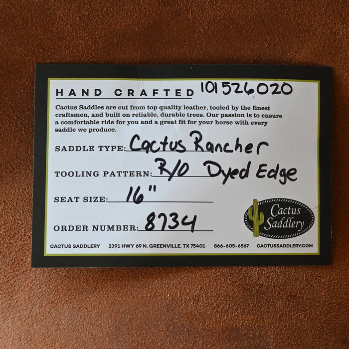 16" CACTUS RANCH SADDLE