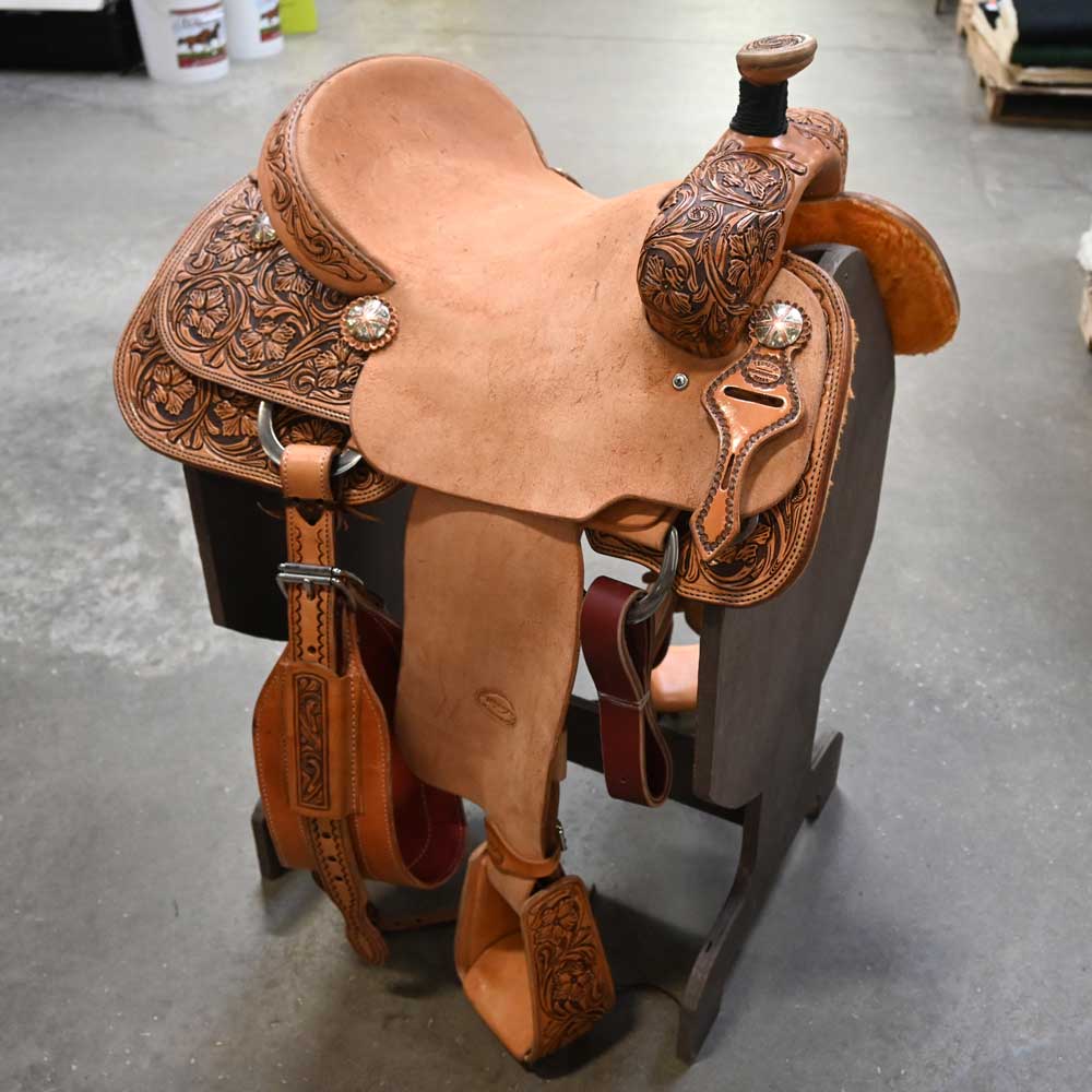 15" TESKEY'S ROPING SADDLE Saddles Teskey's Saddlery