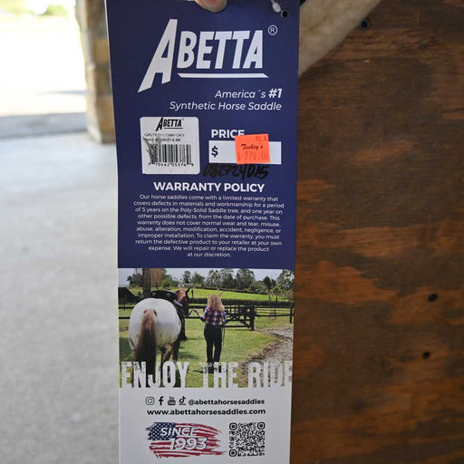 16" ABETTA GAITED COMFORT TRAIL SADDLE Saddles - New Abetta Saddle Co
