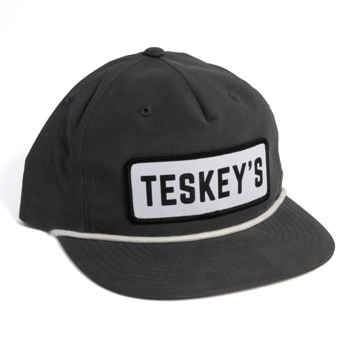 Teskey's Patch Rope Cap - Charcoal/White