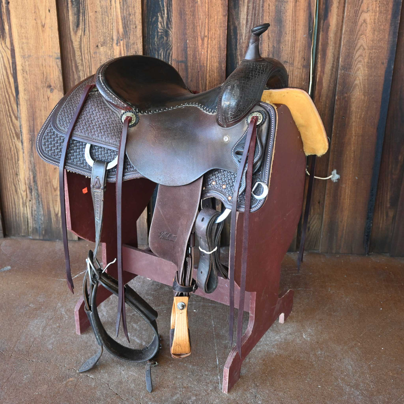 16" USED JEFF SMITH BUSTER WELCH CUTTING SADDLE Saddles - Used Jeff Smith