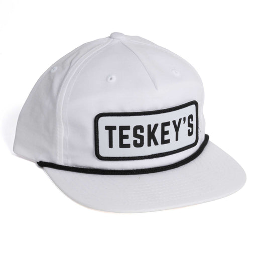 🎁 Teskey's Patch Rope Cap - White/Black (100% off) Teskey's