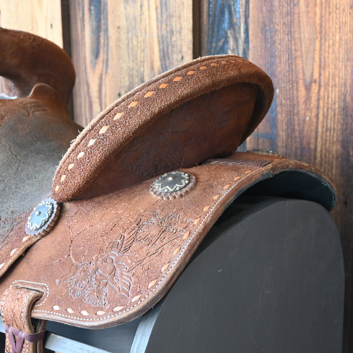 14" USED JEFF SMTIH XTREME BARREL SADDLE Saddles - Used Jeff Smith