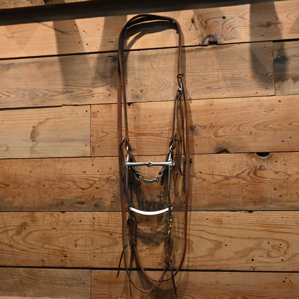 Bridle Rig - Sliester Shanked Snaffle Bit SBR419 Sale Barn Sliester   