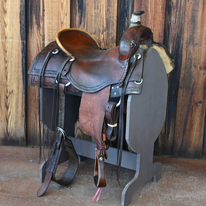 16.5" USED ROOHIDE RANCH SADDLE