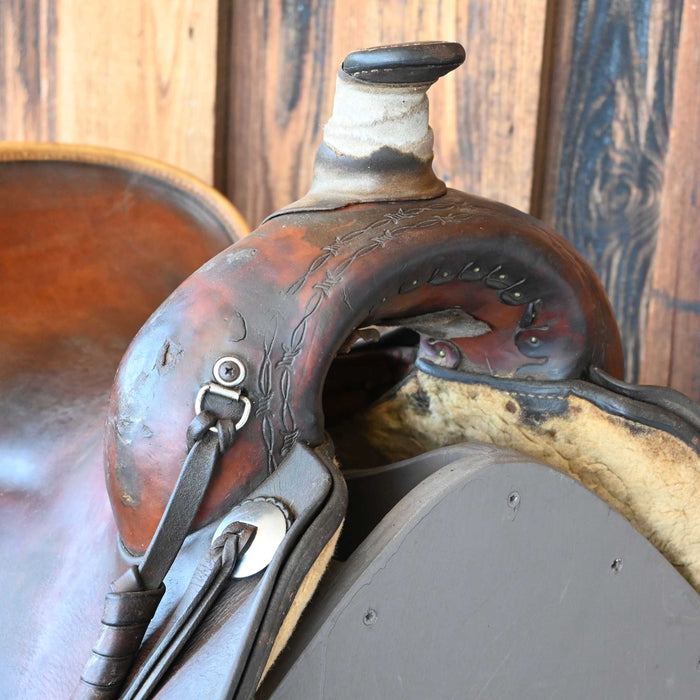 16.5" USED ROOHIDE RANCH SADDLE