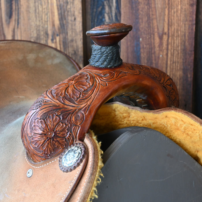 14" USED MARTIN CALF ROPING SADDLE Saddles - Used Martin Saddlery