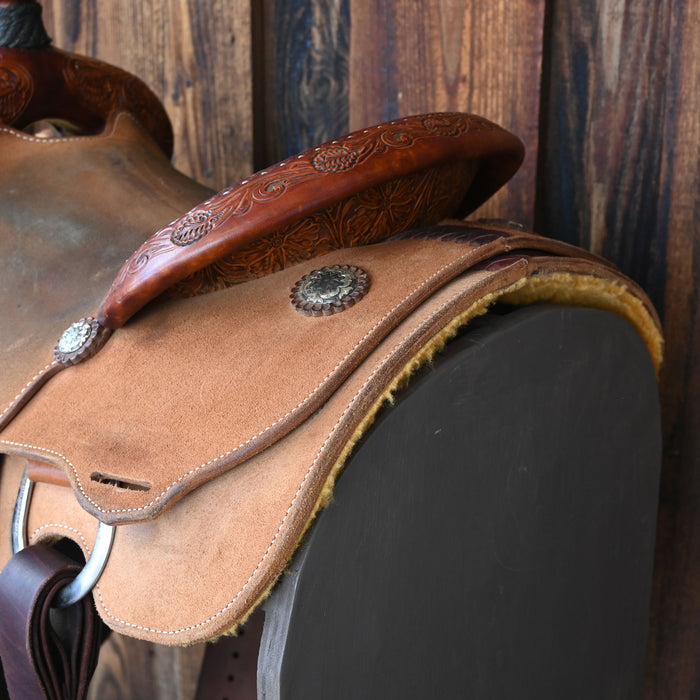 14" USED MARTIN CALF ROPING SADDLE Saddles - Used Martin Saddlery
