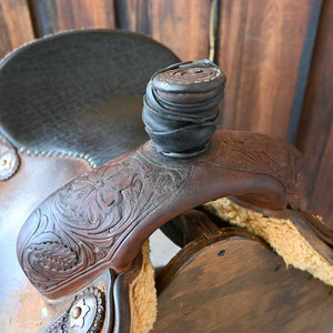 14" USED JEFF SMITH ROPING SADDLE Saddles Jeff Smith   