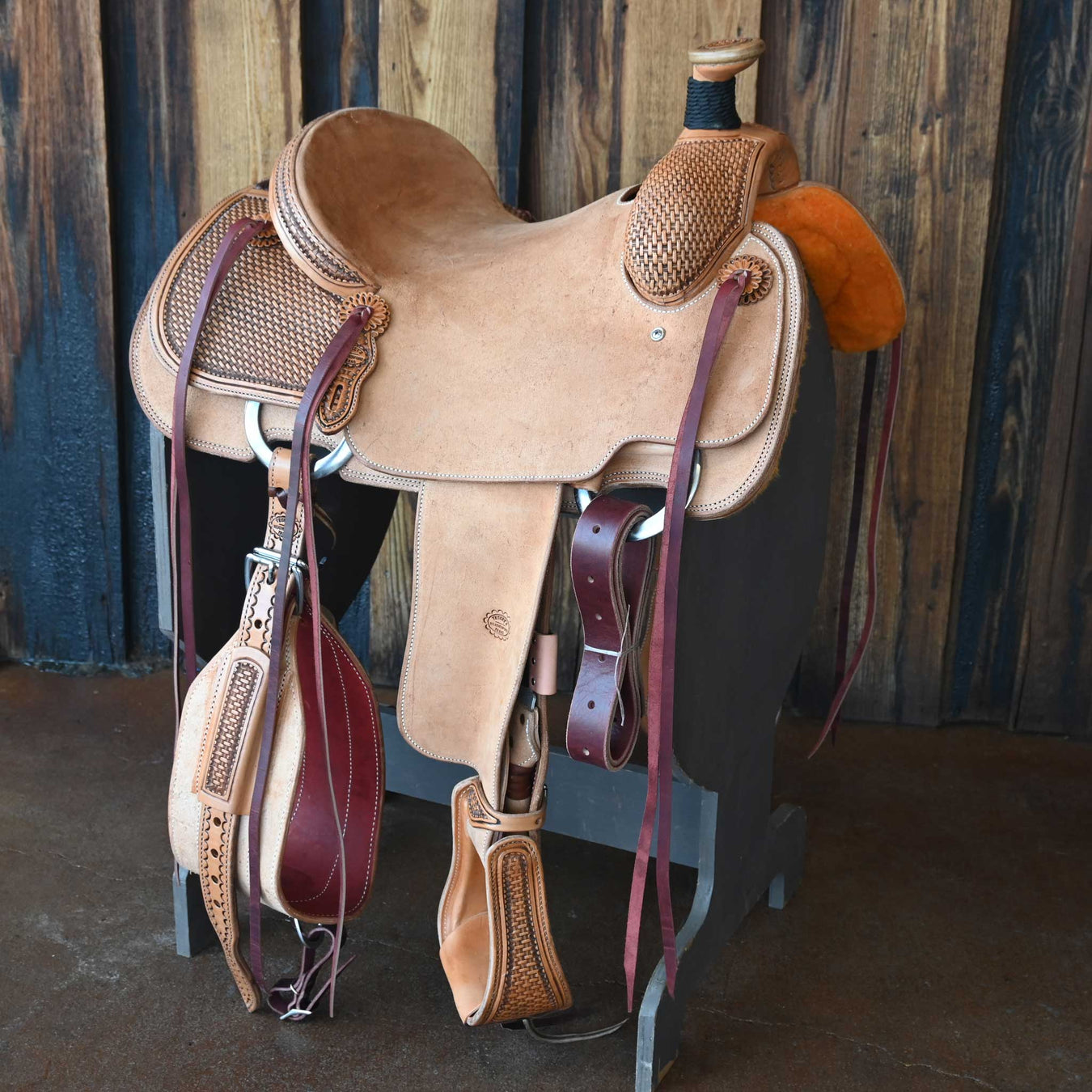 14.5" TESKEY'S TEAM ROPING SADDLE Saddles - New Teskey's Saddlery