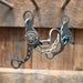 Paul Petska Ported Chain Bit w/ Gold Cross Concho Tack - Bits Paul Petska