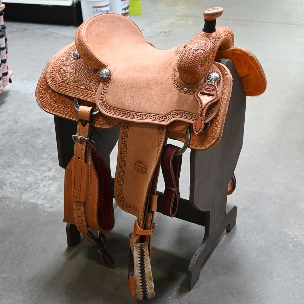 16" TESKEY'S ROPING SADDLE Saddles TESKEY'S SADDLERY LLC