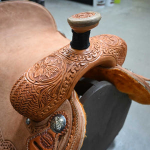 16" TESKEY'S ROPING SADDLE Saddles TESKEY'S SADDLERY LLC