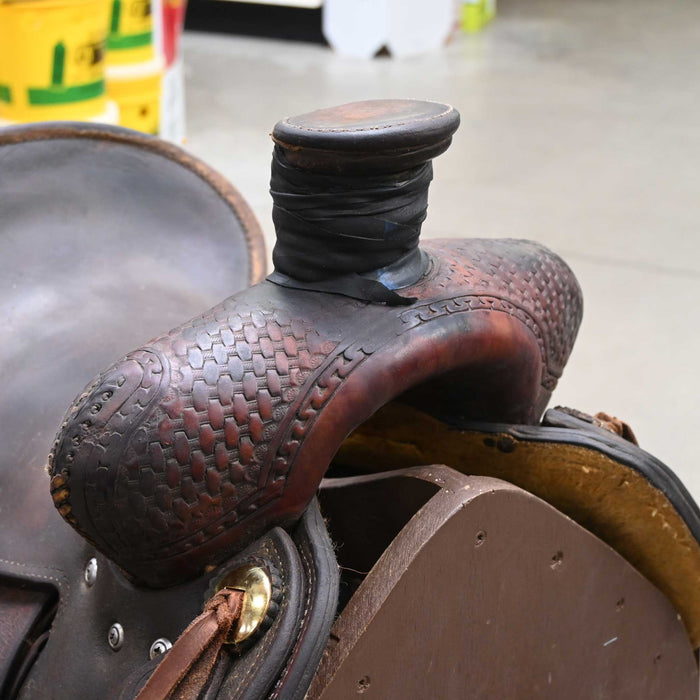 13.5" USED TESKEY'S POST HORN SADDLE