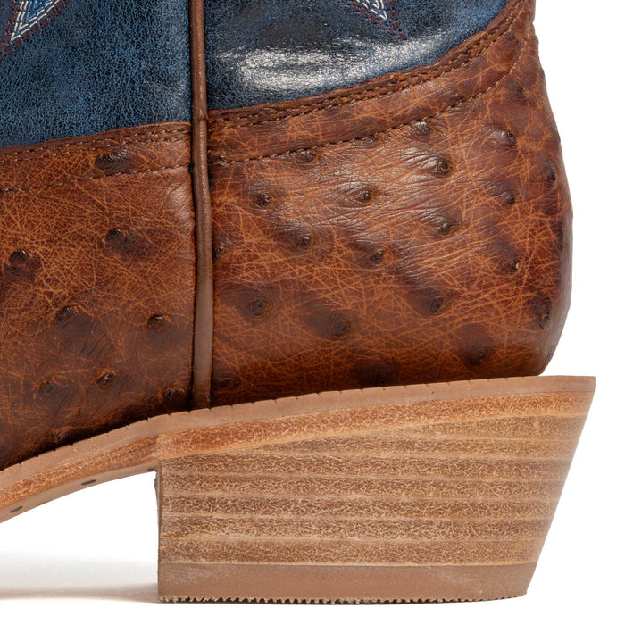 R. Watson Women's Brass Full Quill Midnight Western Boot