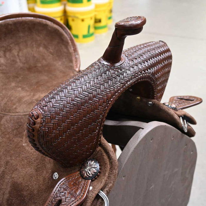 15" SEVEN LIGHTWEIGHT (FIBER TREE) BARREL SADDLE Saddles - New Seven Saddle