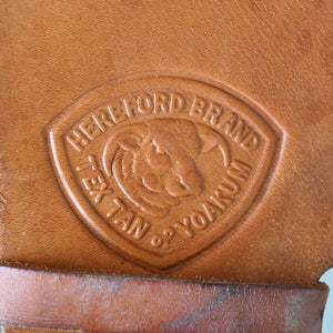 16" USED HEREFORD ROPING SADDLE Saddles Hereford Brand Tex Tan   