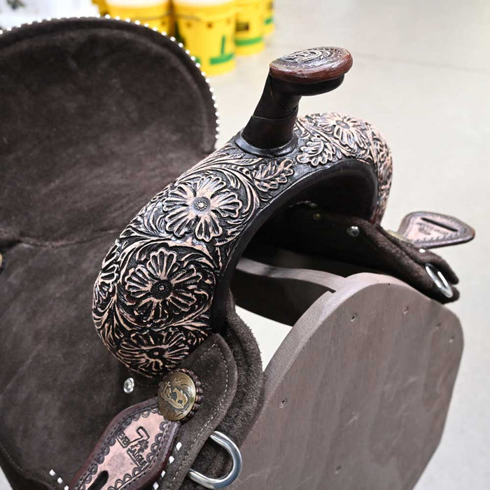 14" SEVEN LIGHTWEIGHT (FIBER TREE) BARREL SADDLE Saddles - New Seven Saddle