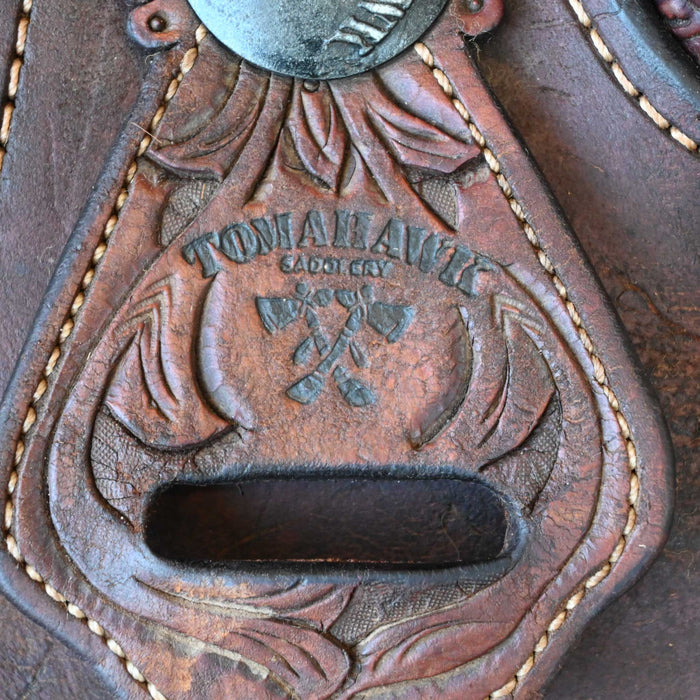 14.5" USED TOMAHAWK TEAM ROPING SADDLE