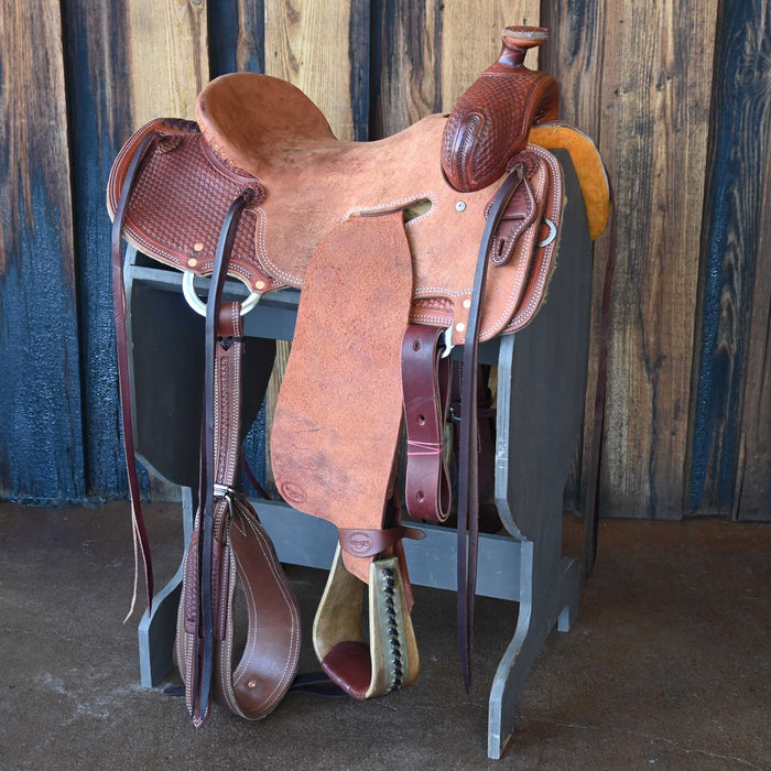 15" TESKEY'S STRIP DOWN RANCH SADDLE