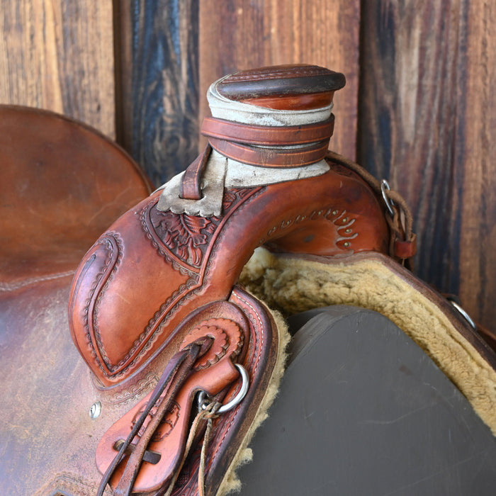 15" USED McCALL POST HORN SADDLE Saddles - Used McCall Saddle Co.