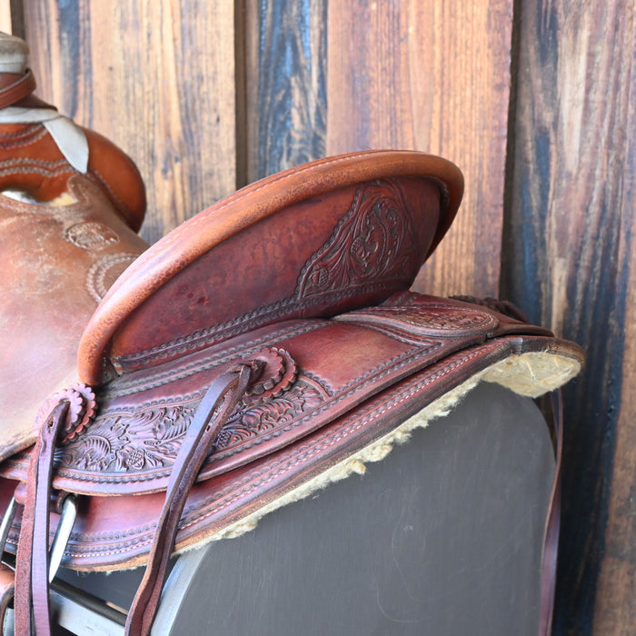 15" USED McCALL POST HORN SADDLE Saddles - Used McCall Saddle Co.