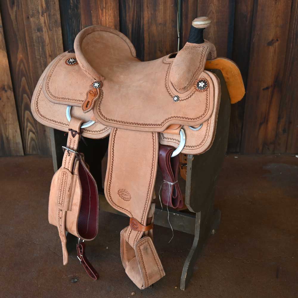 15.5" PATRICK SMITH ROPING SADDLE Saddles Patrick Smith