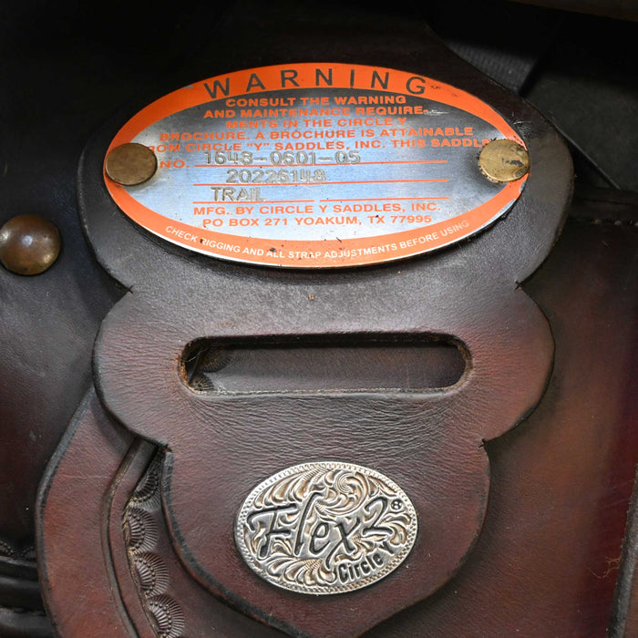 16" USED CIRCLE Y FLEX2 TRAIL SADDLE
