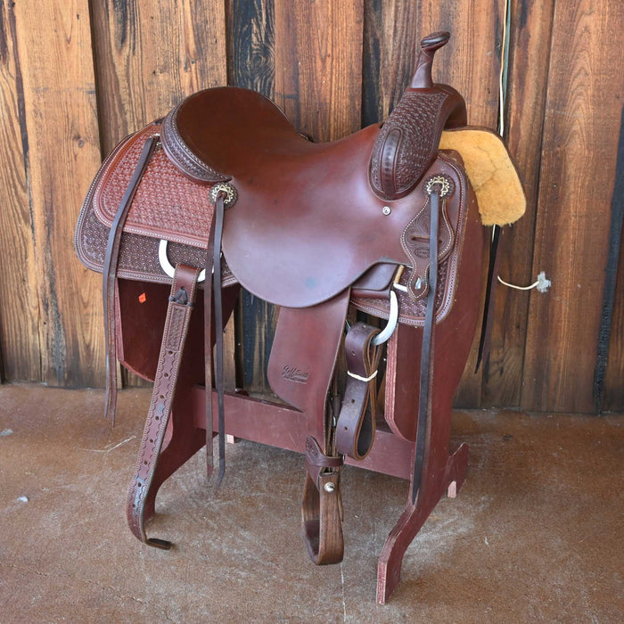 16" USED JEFF SMITH BEAU GALYEAN CUTTING SADDLE